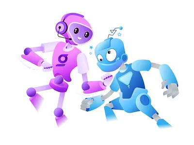 GVA Character Design ai branding character character design design figma graphic design illustration robot vector virtual assistance