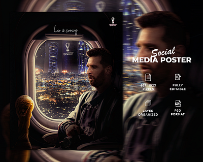 FIFA World Cup Qatar 2022 design fifa fifa world cup qatar 2022 graphic design lionel messi photoshop poster world cup
