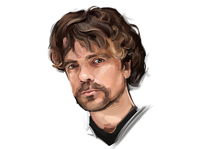 Portrait - Peter Dinklage actor digital art digital portrait game of thrones illustration painterly brushes peter dinklage photoshop portrait painting tyrion lannister