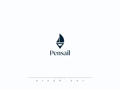 Pensail | Minimalist Logo Design 99 design logo artistium logo boat boating brand identity design creative logo education logo logo design logo trend marine minimal logo modern logo pen logo pencil sail sailboat ship tech logo visual identity writing