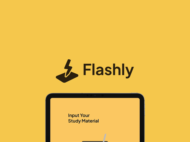Flashly iPadOS App - Write, Draw, Study, Flip! app apple pencil branding graphic design ipad ipados liquid on boarding screen motion graphics note taking app productivity app swift ui uiux ux