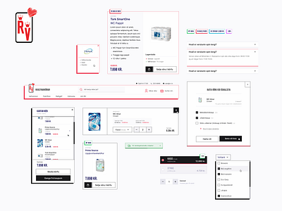 Rekstrarvörur branding dropdown ecommerce line design menu new branding old school pop out product page quirky redesign refresh retro square design ui design uidesign uiux ux design uxdesign webdesign