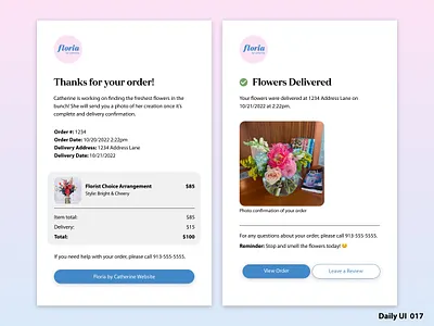 Daily UI 017 Email Receipt dailyui design desktop email ui