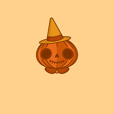 Pumpkin pin 🎃 cool cute design digital illustration halloween illustration ipad kawaii orange procreate pumpkin