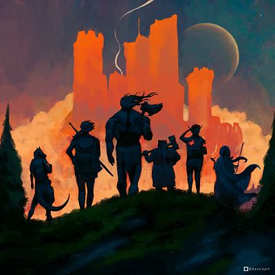RPG Party art character characterart dnd fantasy fantasyart rpg wizardofthecoast