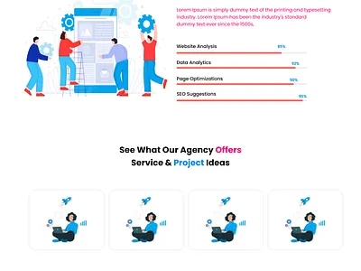 Digital Marketing Website From scratch. landing page ui website design website design ideas xd to html