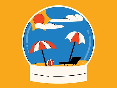 22. Globe colorful globe illustration illustrator summer summer globe vector