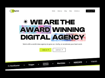 Digital Agency Website Design agency digital agency landing page creative creative agency digital agency homepage landing page marketing agency minimal personal branding pixency portfolio product design startup typography ui ui design ux ux design website