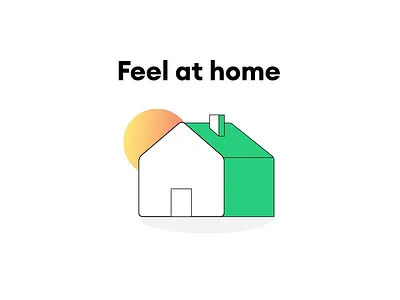 Short animation after effects animation currency dynamic animation finance flat design gradient house illustration illustrator short animation sun vector
