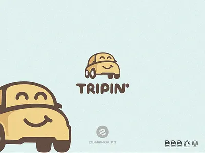 Cute car logo design automotive