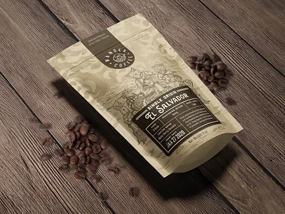 Illustrative packaging design for coffee roastery animals blend coffee colorado craft drawing forest graphic design illustration label landscape mountain organic pouch roaster