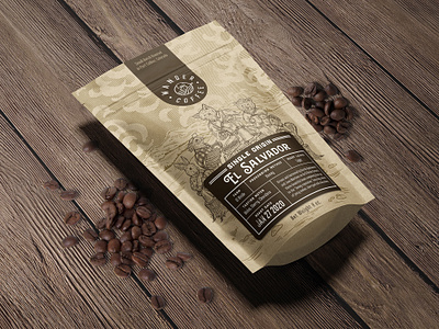Illustrative packaging design for coffee roastery animals blend coffee colorado craft drawing forest graphic design illustration label landscape mountain organic pouch roaster