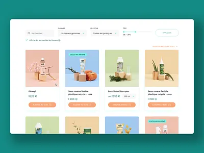 Laboratoire Ravene - Products all products e commerce e shop ecommerce eshop filters products search shop ui ux