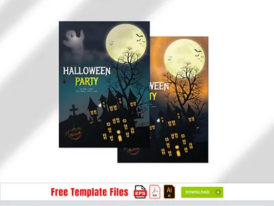 Halloween Party Flyer Design a4 flyer black and dark flyer flyer design graphic design halloween party flyer horror flyer party flyer poster design print ready flyer pumpkin scary event usa flyer