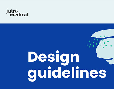 'Jutro Medical' design guidelines branding design editorial design graphic design typography