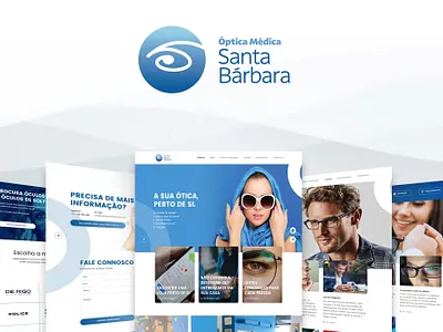 Óptica Médica Santa Bárbara design graphic graphic design lens minimal optical website pauloferreiradesigner sunglasses website ui ui design ux ux design web webdesign