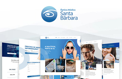 Óptica Médica Santa Bárbara design graphic graphic design lens minimal optical website pauloferreiradesigner sunglasses website ui ui design ux ux design web webdesign