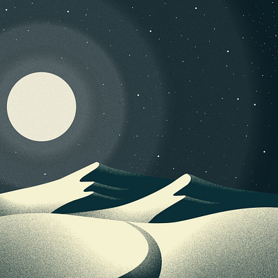 Dunes design illustration light night vector