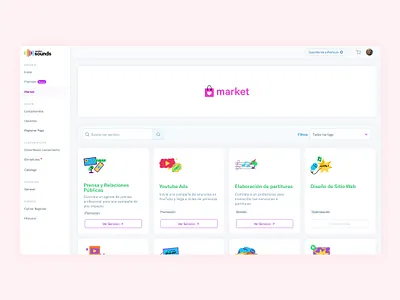 Random Sounds Market product design ui ux ux design ux ui design