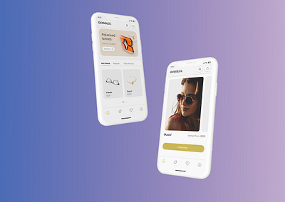Goggles mobile application ui design goggles app home screen mobile app design ui user interface design ux design