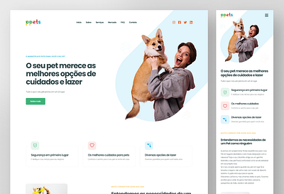 ppets brasil brazil design de interfaces designer de interfaces landing page pet pet friendly petshop site ui ui design ui designer ux ux designer website