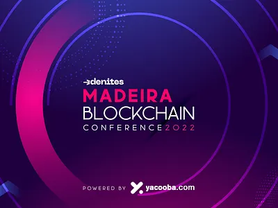 Madeira Blockchain Conference 2022 bitcoin blockchain blue branding conference crypto denites design funchal graphicdesign logo madeira blockchain madeira island paulo ferreira designer purple ui ux web3 webdesign yacooba