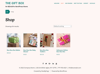Gift Box | Shop Page | Nfinite WordPress Theme web design wordpress wordpress template wordpress theme