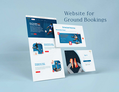 Football Field Booking booking design field football graphic design ground ui ux website website ui