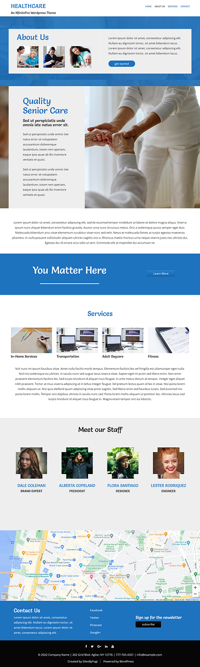 Home Healthcare | About Page | Nfinite WordPress Theme web design wordpress wordpress template wordpress theme