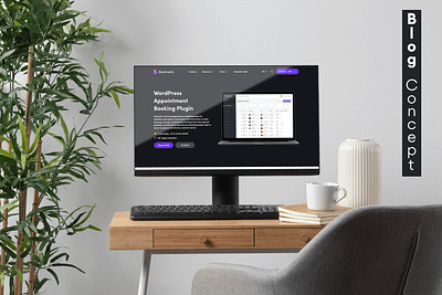 Fs-Code and Booknetic Blog Banner Concept advertising app branding design logo ui ux