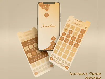 Numbers Game Mockup app app design app ui design game graphic design numbers puzzle ui ux
