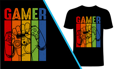 Gamer T-Shirt Design. graphic design