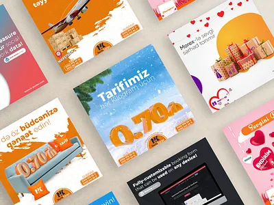 Social Media Posters Vol.1 advertising branding design illustration poster socialmedia socialmediaposter vector