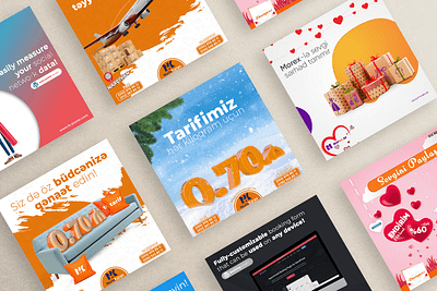 Social Media Posters Vol.1 advertising branding design illustration poster socialmedia socialmediaposter vector