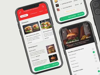 Burguer aplicativo app brasil brazil design de interfaces designer de interfaces mobile ui ui designer ux