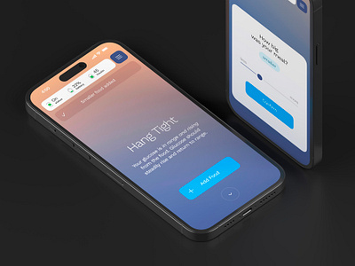 Glucose Tracker App — UI Exploration app biotech glucose gradient healthcare ios simple ui