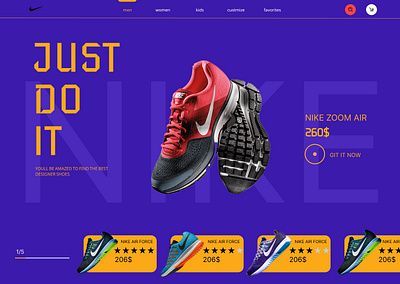 NIKE-SHOSE STORE WEPSITE