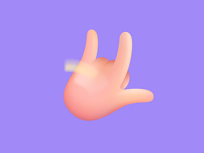 Hand gesturing sign of love and rock emoji. design emoji hand icon illustration logo mark rock ui