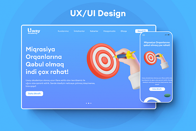 Uway Academy UX/UI Design advertising design illustration ui ux vector