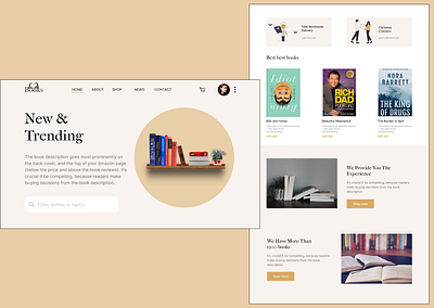 Books web app app design ui ux