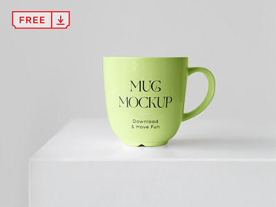 Free Ceramic Mug on Cube Mockup branding ceramic mug coffee design download free freebie identity logo mockup mug psd tea template typography