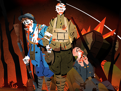 Armistice Day army design editorial illustration illustrator minimalist soldier texture vector war world war