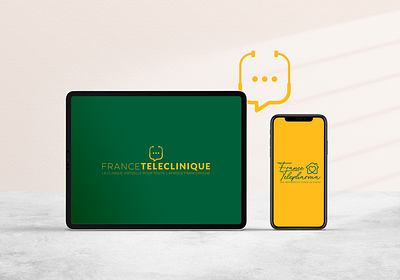 France Télé Clinique. app branding design graphic design illustration logo typography ui ux vector