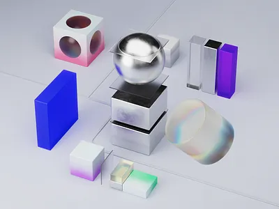 Objects & Shapes 3d Illustration 3d blender c4d design graphic design illustration render