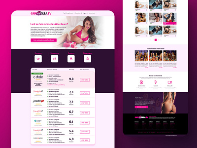 Landing Page Design: Camzilla branding design illustration interaction design logo product responsive ui ux web