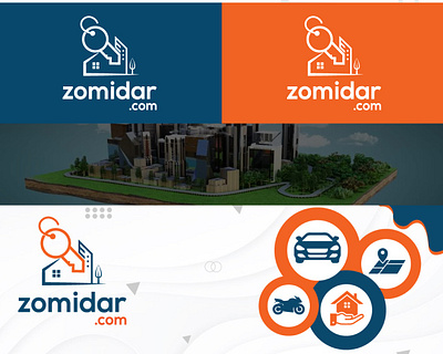 Zomidar Real estate Company Logo Design agency logo brand identity brand logo building logo civil logo construction logo construstion agency logo logo design real estate company logo real estate logo design realestate logo z building logo z logo z real estate logo zomidar logo
