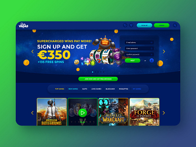 Game Portal Design branding design illustration interaction design landing product responsive ui web