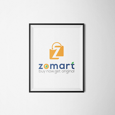 Z letter logo for Zomart Organic Shop with shopping bag/Letter Z creative z logo food shop logo green logo logo natural logo online shop z logo organic shop logo shopping logo z bag logo z letter z letter logo z logo z online shopping logo z shopping bag logo z shopping logo zomart logo