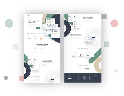 Task Management Tool Website design design flat landing page design modern design ui ux web website design