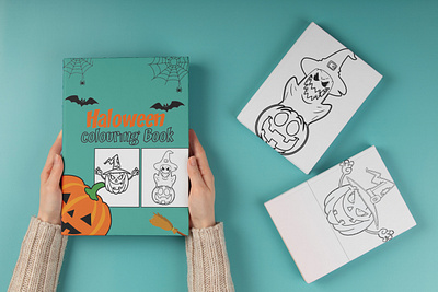 Halloween Coloring book design adobe illustrator graphic design product design